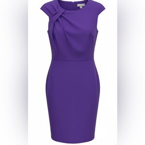 Elegant CK bluish/purple Sleeveless Dress